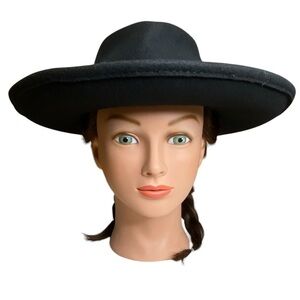Madewell X Biltmore Black Wool Fedora Women’s Size S/M
